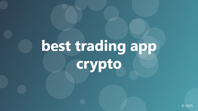 best trading app crypto