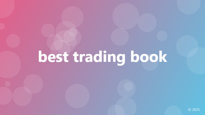 best trading book