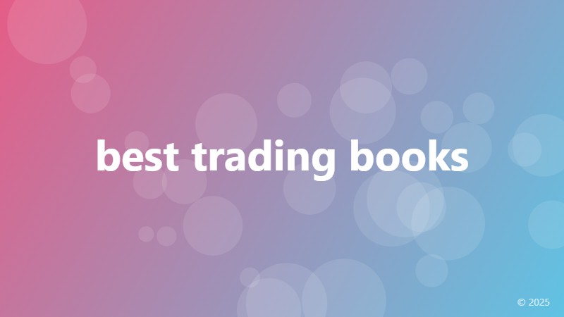 best trading books