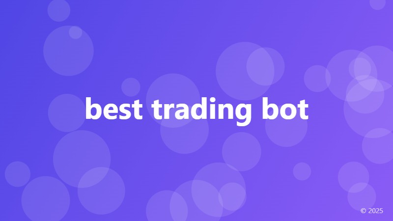 best trading bot