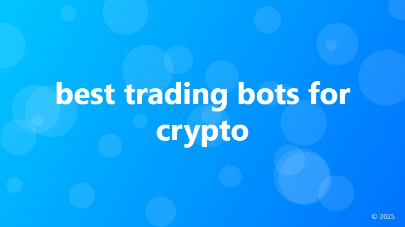 best trading bots for crypto