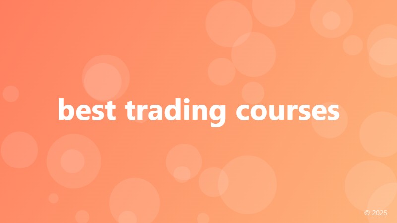 best trading courses
