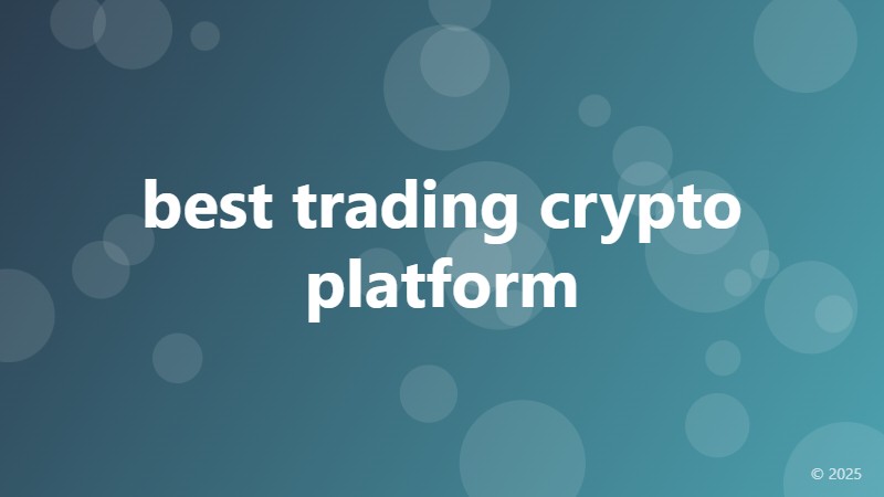 best trading crypto platform