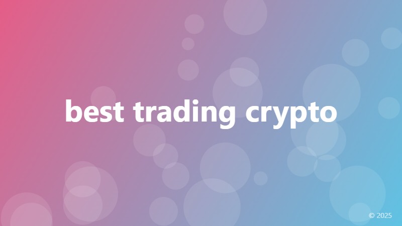 best trading crypto