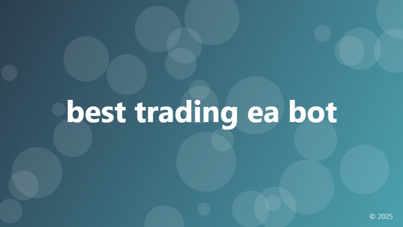 best trading ea bot