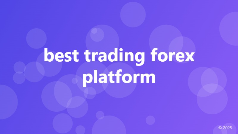 best trading forex platform