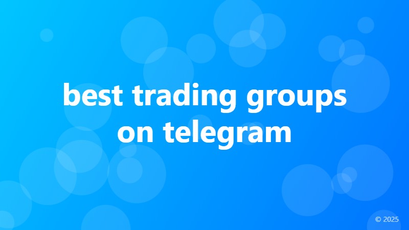 best trading groups on telegram