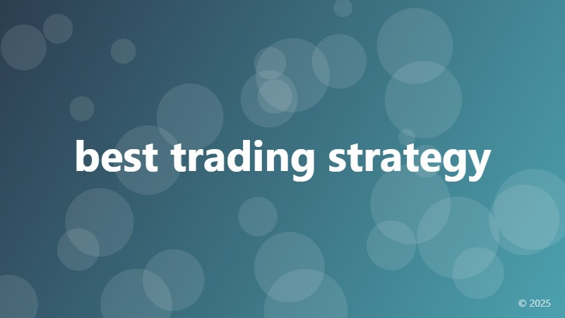 best trading strategy