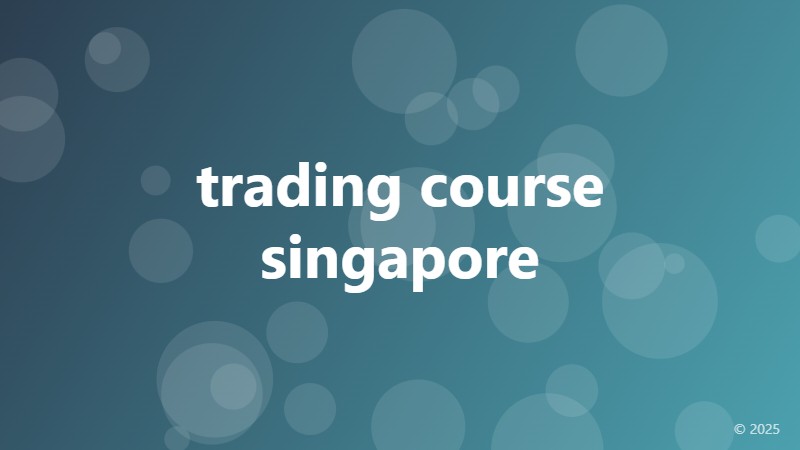 trading course singapore