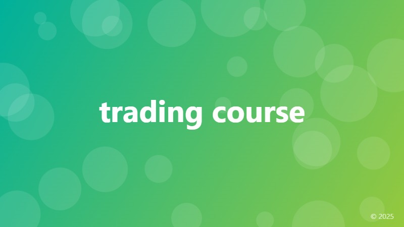 trading course